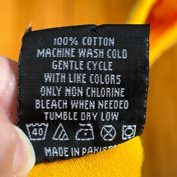 VTG CONTINENTAL IMPORTS Nassau Bahamas Embroidered Tank Dress in Yellow SZ M - Picture 9 of 11